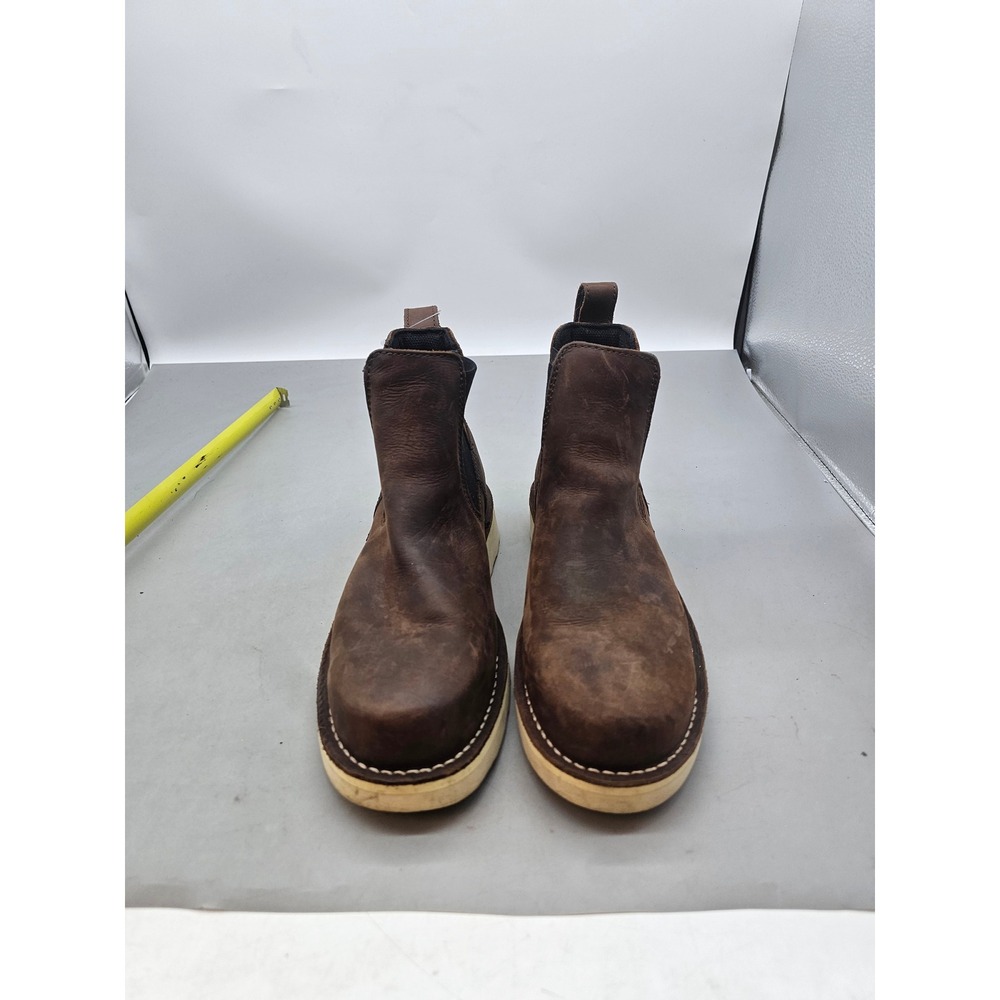 Danner Womens Bull Run Chelsea 5 Wedge Brown Leather Work Boots 15482 Size 10